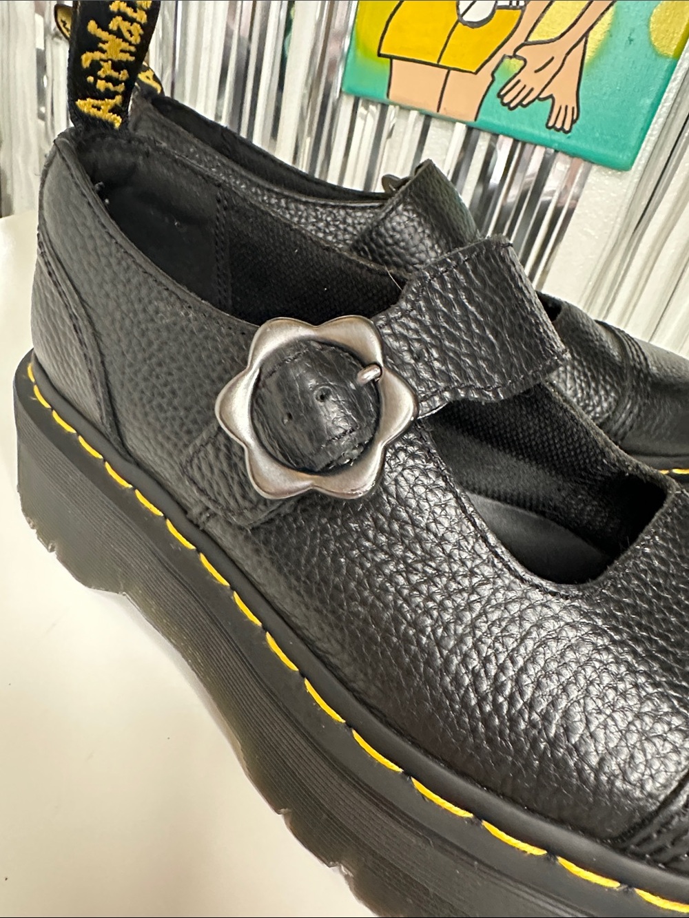 Dr. Martens - Addina Flower Buckle Platform - Picture 2 of 8